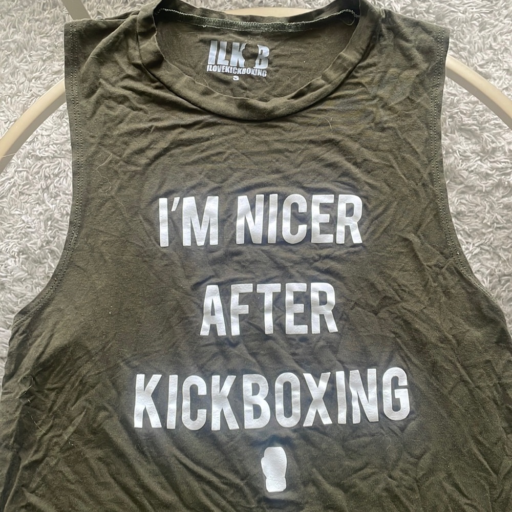 ILoveKickboxing I Am Nicer After Kickboxing Tank Top